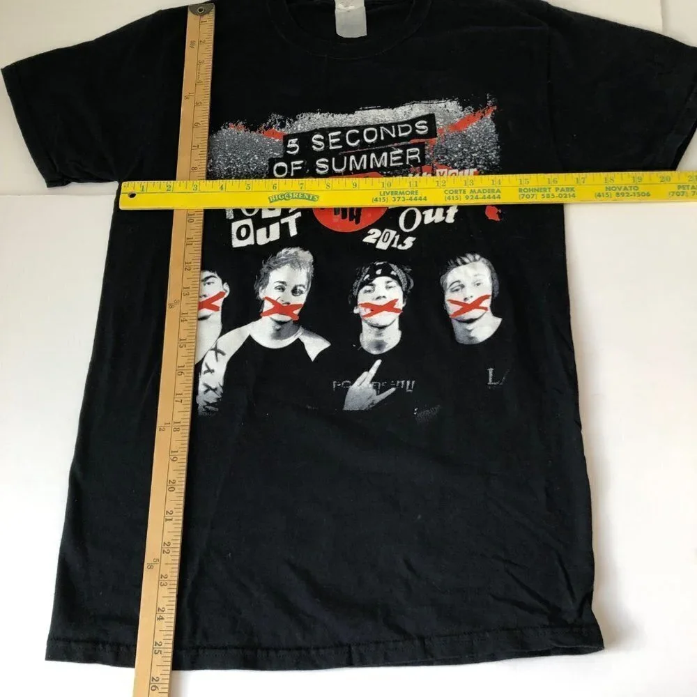 5SOS Band Concert‎ Tour T Shirt North American Tour 2015 Size XS or S